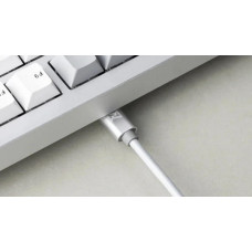 Клавіатура механічна Lemokey  P1 Pro 84Key, Keychron Super Brown, WL/BT/USB-A, QMK/VIA, Hot-Swap, EN/UKR, RGB,  Knob, Space Silver