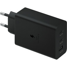 Зарядний пристрій мережевий Samsung 65Вт 2xUSB-С PD PPS/USB-A, чорний