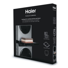 Комплект монтажний Haier для з'єднання пральної машини з сушильною машиною, 47-60см, чорний