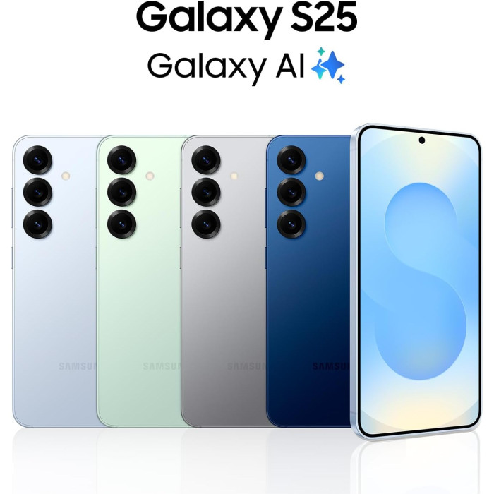 Смартфон Samsung Galaxy S25 5G (S931) 6.2' 12/256ГБ, 2SIM, 4000мА•год, блакитний крижаний