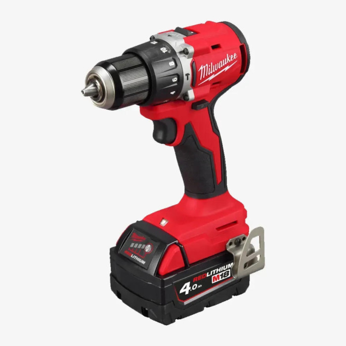 Шурупокрут-дриль акумуляторний Milwaukee М18 BLPDRC-422С 18В 1х2А·год 1х4А·год 60Нм 500·1700об·хв ЗП M12-18C кейс 1.5кг