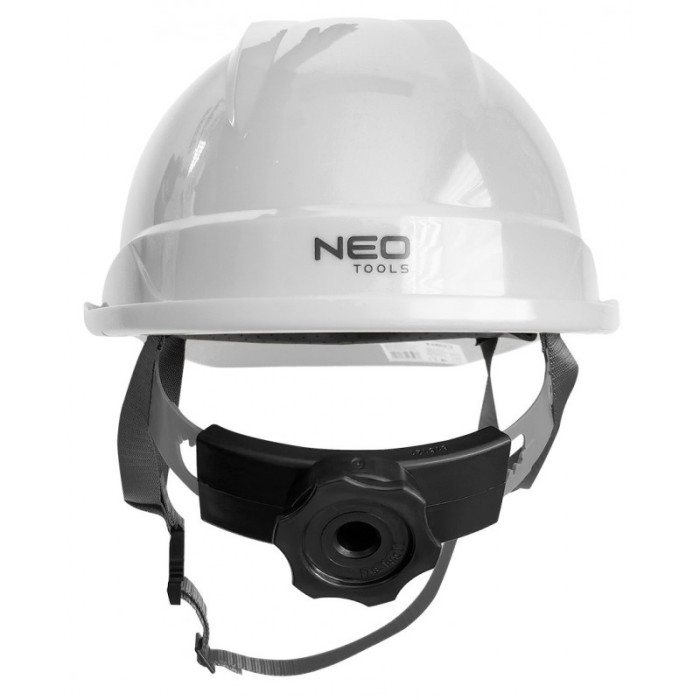 Каска захисна Neo Tools, пластик ABS, пряжка для регулювання, білий