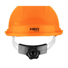Каска захисна Neo Tools, пластик ABS, пряжка для регулювання, помаранчевий