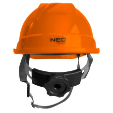Каска захисна Neo Tools, пластик ABS, пряжка для регулювання, помаранчевий