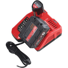 Набір акумулятора та зарядного пристрою Milwaukee NRG-502 12В 1х2А·год Redlithium M12, 18В 2х5А·год Redlithium M18, ЗП M12-18FC