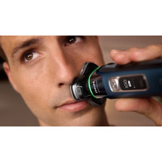 Бритва електр. Philips Series i9000 Prestige SkinIQ,  бритв.головок-3, Li-Ion, сух.+волог., індикатор заряду, твердий чохол, синій