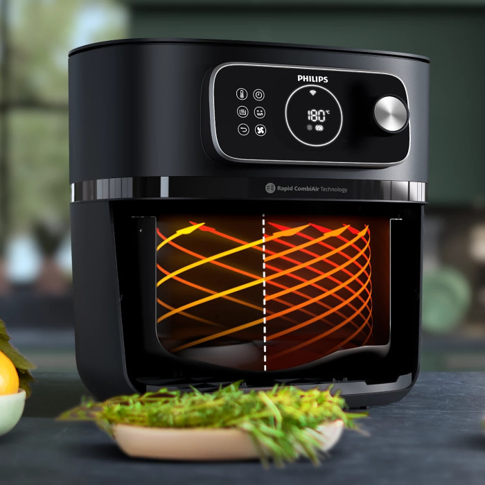 Мультипіч Philips Combi XXL Connected 2200Вт, чаша-8.3л, сенсорне управл., 22 авто. программ, пластик, білий