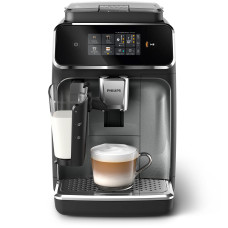 Кавомашина Philips Series 2300 LatteGo, 1.8л, зерно+мелена, автомат.капуч, дисплей, авторецептів -4, чорний