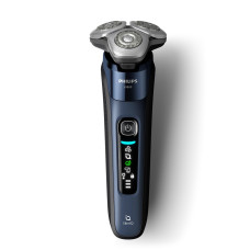 Бритва електр. Philips Series i9000 Prestige SkinIQ,  бритв.головок-3, Li-Ion, сух.+волог., індикатор заряду, твердий чохол, синій