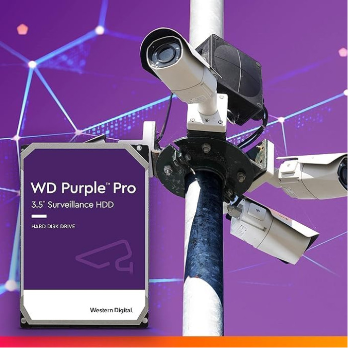 Жорсткий диск WD 12TB 3.5" 7200 512MB SATA Purple Pro Surveillance