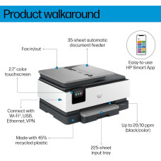 Багатофункціональний пристрій A4 HP OfficeJet Pro 8123 з Wi-Fi