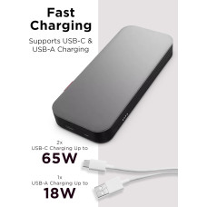 Портативний зарядний пристрій Power Bank Lenovo 20000 mAh, Go USB-C Laptop, Thunder Black