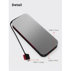 Портативний зарядний пристрій Power Bank Lenovo 20000 mAh, Go USB-C Laptop, Thunder Black
