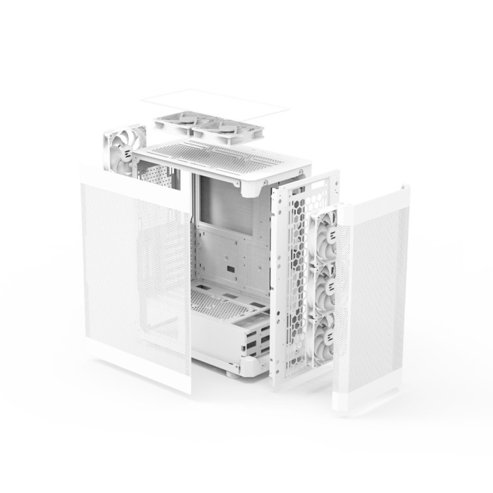 Комп’ютер персональний 2E Decimal  AMD R5-5500, 16Gb, F1TB, NVD3050-8, A520, I4WHITE, 500W, Win11, білий