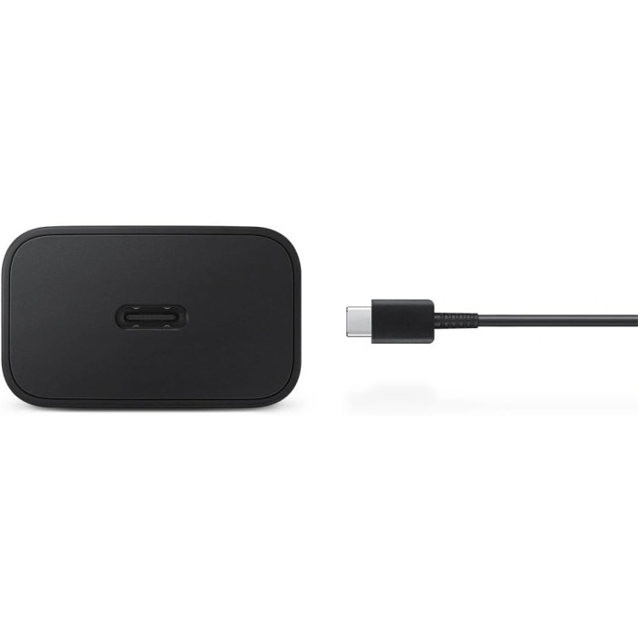 Зарядний пристрій мережевий Samsung 15Вт USB-С, кабель USB-C > USB-C, 1м, чорний