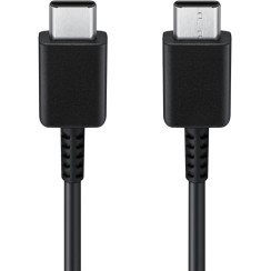 Зарядний пристрій мережевий Samsung 15Вт USB-С, кабель USB-C > USB-C, 1м, чорний