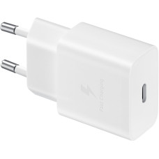 Зарядний пристрій мережевий Samsung 15Вт USB-С, кабель USB-C > USB-C, 1м, білий
