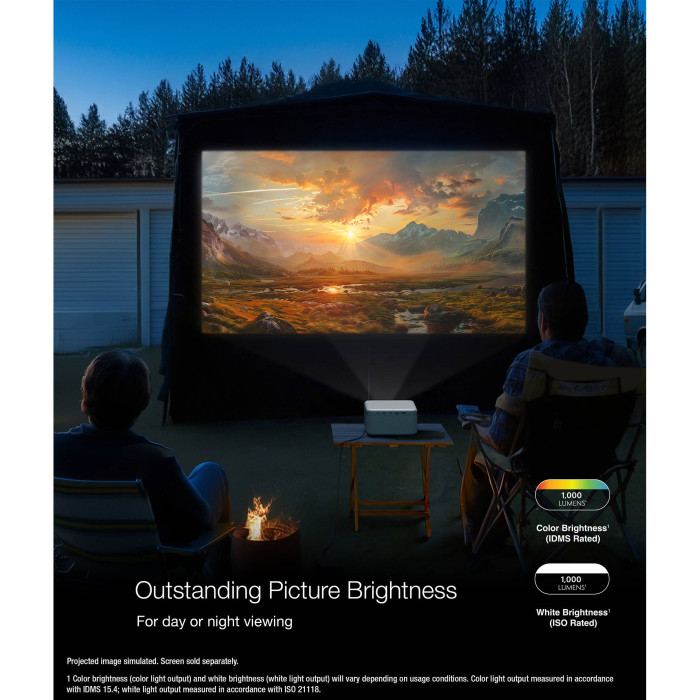 Проєктор Epson EF-21R FHD, 1000 lm, LASER, 1, Google TV, Quartz Rose