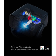 Проєктор Epson EF-21R FHD, 1000 lm, LASER, 1, Google TV, Quartz Rose