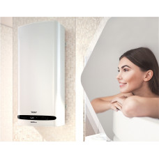 Водонагрівач електр. TESY Bellislimo Cloud плаский GCR 1002722 E31 ECW Wi-Fi, 100л, 2,2кВт, ун. монтаж, електр. кер-ння, B, білий