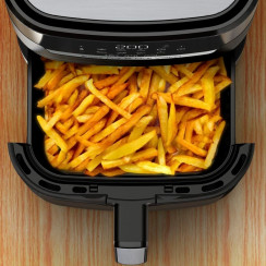 Мультипіч Moulinex Easy Fry&Grill Window, 1550Вт, чаша-4.2л, сенсорне керув., 8 програм, з віконцем, пластик, чорний