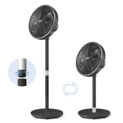 Вентилятор Philips підлоговий Series 3000, 40см, 48Вт, керування через смартфон, регулювання висоти, чорний