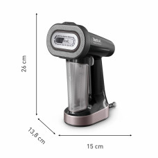 Відпарювач Tefal компактний Pure Force 3в1, 1800Вт, 180мл, постійна пара - 35гр, керам. підошва, чорно-рожевий