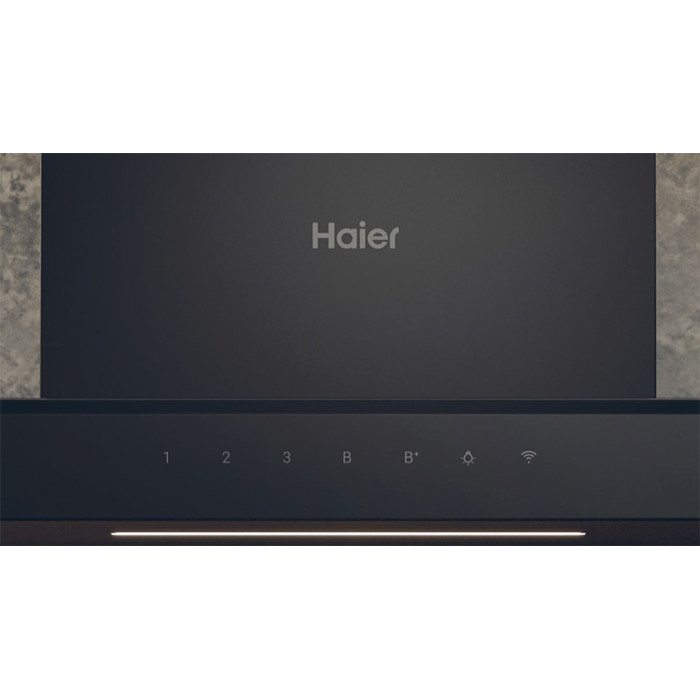 Витяжка Haier Т-подібна, 60см, 883м куб год., чорний
