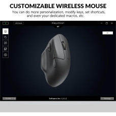 Миша Keychron M7 BT/WL/USB-A/USB-C, чорний