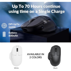 Миша Keychron M7 BT/WL/USB-A/USB-C, білий