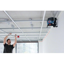 Нівелір лазерний Bosch Professional GCL2-50C+RM2 до 20м, ±0.3мм/м, 4AAx1.5В, IP54, чохол, мішеннь, кейс, 0.6кг