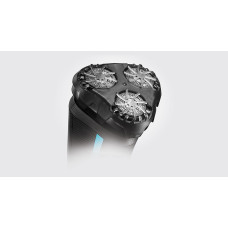 Бритва електр. Remington роторна Style Aqua,  бритв.головок-3, Ni-Mh, сух.+волог., водонепрон., дорожн., чохол, чорно-синій