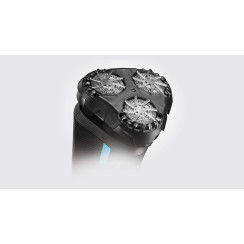 Бритва електр. Remington роторна Style Aqua,  бритв.головок-3, Ni-Mh, сух.+волог., водонепрон., дорожн., чохол, чорно-синій