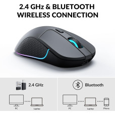 Миша Keychron M3 BT/WL/USB-A/USB-C, чорний