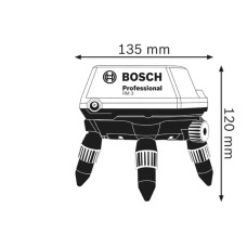 Тримач універсальний поворотний Bosch Professional RM3, 35х63х120мм, пульт, 0.5кг