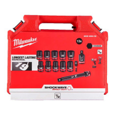 Набір торцевих головок Milwaukee, 1/2", 13шт, 10-24мм, кейс