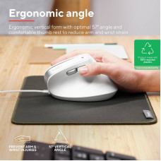 Миша Trust Bayo 2 Ergonomic, USB-A, біла