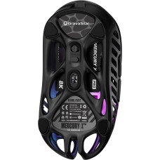 Миша GravaStar Mercury X Pro, 8K, BT/WL/USB-A, RGB, чорний