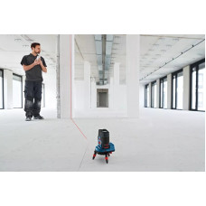 Нівелір лазерний Bosch Professional GCL2-50C+RM2 до 20м, ±0.3мм/м, 4AAx1.5В, IP54, чохол, 0.6кг