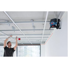 Нівелір лазерний Bosch Professional GCL2-50C+RM2 до 20м, ±0.3мм/м, 4AAx1.5В, IP54, чохол, 0.6кг