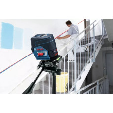Нівелір лазерний Bosch Professional GCL2-50C+RM2 до 20м, ±0.3мм/м, 4AAx1.5В, IP54, чохол, 0.6кг