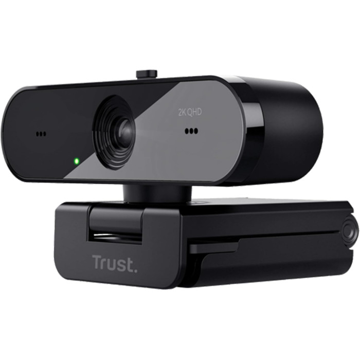 Вебкамера Trust Taxon ECO, 2K QHD, 30 fps, auto focus, OEM BOX, чорний