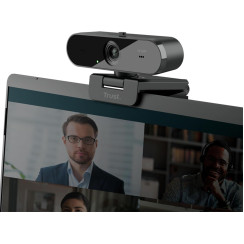 Вебкамера Trust Taxon ECO, 2K QHD, 30 fps, auto focus, OEM BOX, чорний