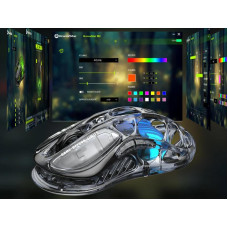 Миша GravaStar Mercury M2, BT/WL/USB-A, RGB, чорно-прозорий