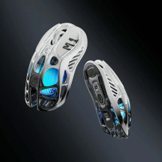 Миша GravaStar Mercury M1 Pro, BT/WL/USB-A, RGB, чорно-білий