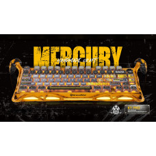 Клавіатура механічна GravaStar Mercury K1 Pro 80keys, GravaStar x Kailh Speedy Mint, BT/WL/USB, жовтий