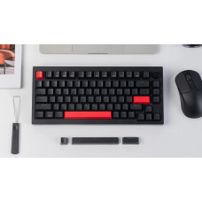 Клавіатура механічна Lemokey X4 84Key, Keychron Brown, USB-A, QMK/VIA, Hot-Swap, EN/UKR, RGB, чорний