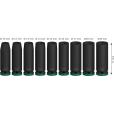 Набір ударних торцевих головок Bosch Professional Deep 9шт 1/2"