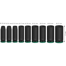 Набір ударних торцевих головок Bosch Professional Deep 9шт 1/2"