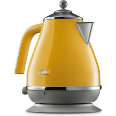 Електрочайник DeLonghi Icona Capitals, 1.7л, нержавіюча сталь, жовтий